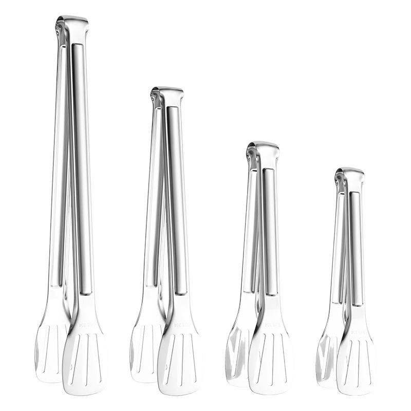 304 Stainless Steel Kitchen Tongs: Thickened Barbecue, Bread, and Steak Tongs
