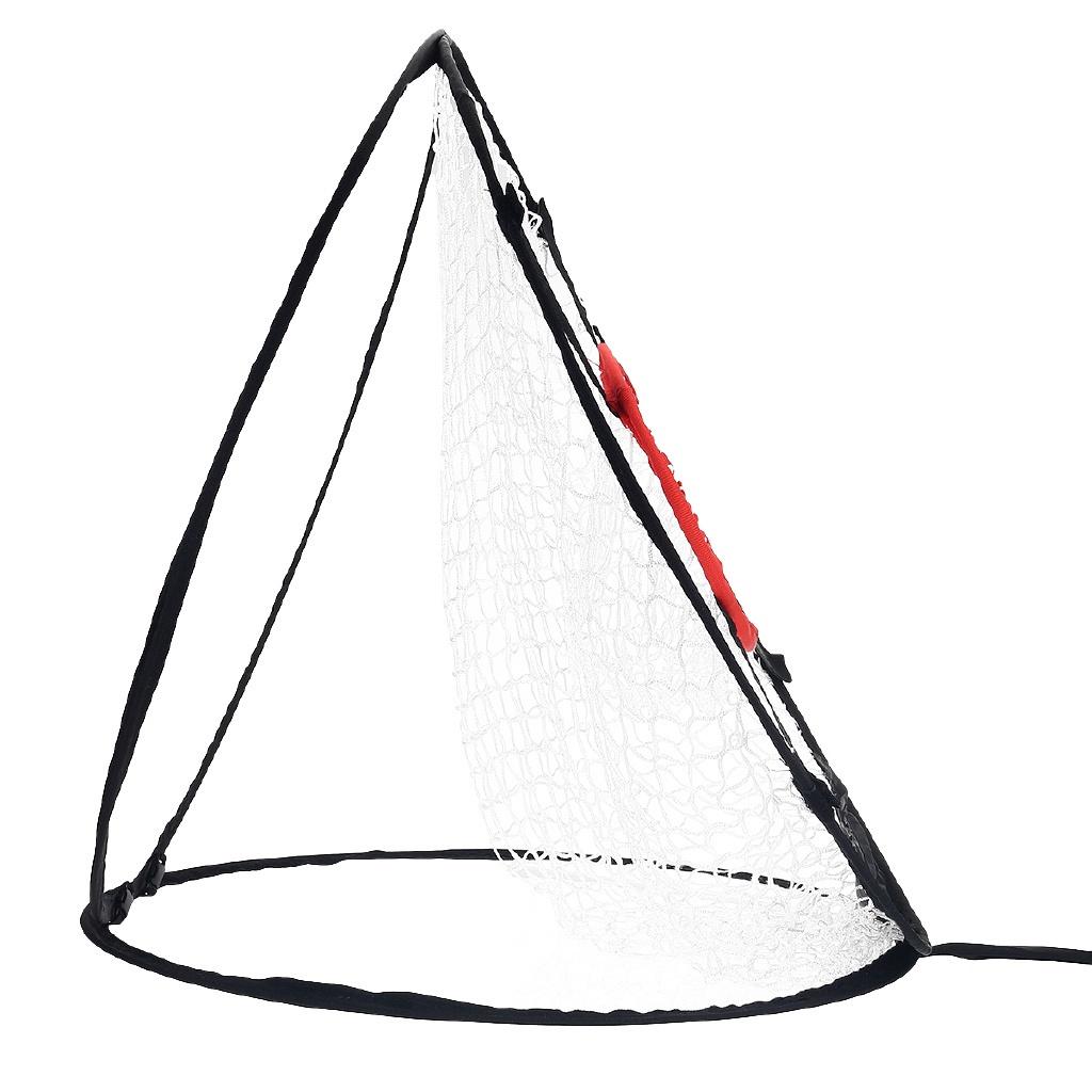 Black + White 24'' Golf Chipping Practice Net Pitching Practice Net Practice Collapsible Target Net Golf Training Aids Tool