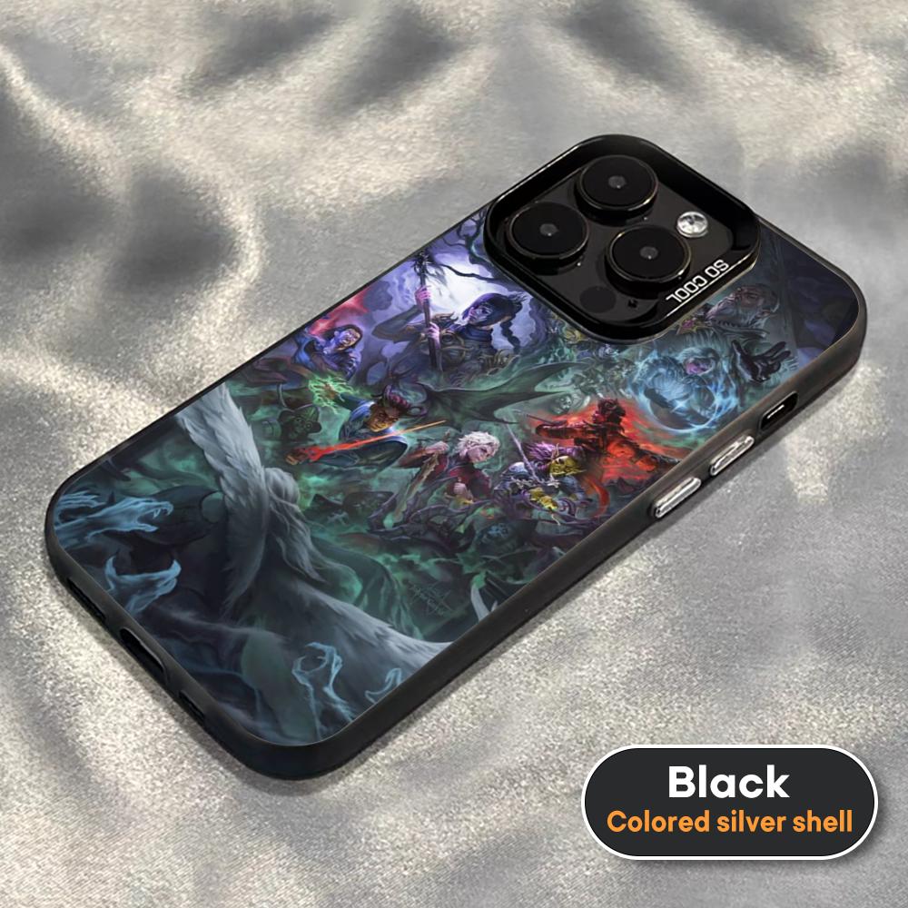 

Game Baldurs Gate 3 Phone Case For Black lMDColor Silver Shell For lPhone 16 16e 15 14 13 12 11 Pro Max Plus iPhone 16 Pro