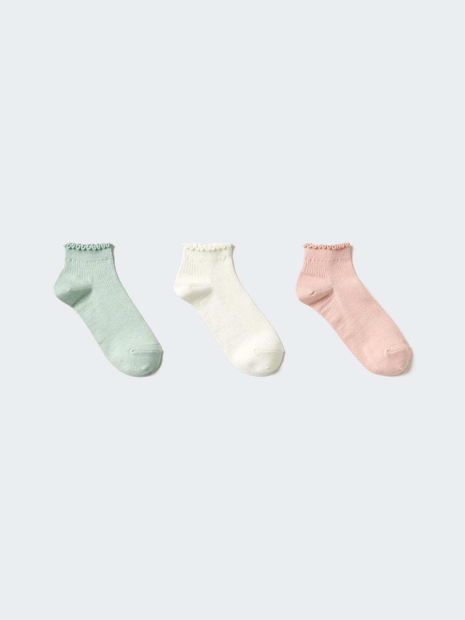 

Uniqlo Набор из 3 коротких носков для девочек 50 LIGHT GREEN/1620cm