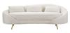 Sofa 3 Seaters Oslo With Cushions Cream Cm 185X84X68