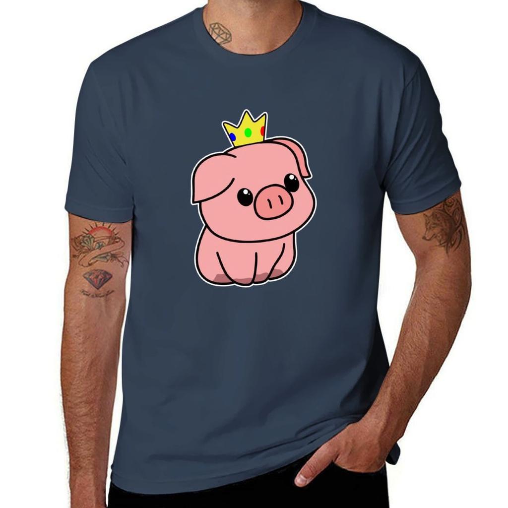 Technoblade King Tshirt Big Size Short Sleeve Casual Top