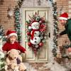 Christmas Front Door Decor Snowman Cute Home Decor Cute Snowman Door Hanger Sign for Indoor Outdoor Wall Living Room Patio Porch