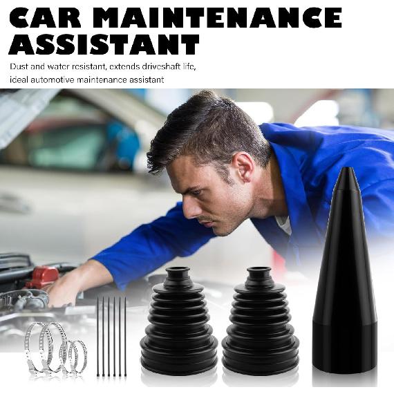 2 Stück Faltenbalg Reparaturset Mit Spreizer Werkzeug Und Klemmen,Silikon Manschette Reparaturset Für 2,32" 2,86" 3,46" Bremssättel,Universelle Spurstangenkappe Für