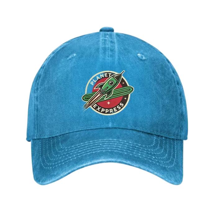 Retro American Cartoon 3D Logo Baseball Cap with Versatile Visor