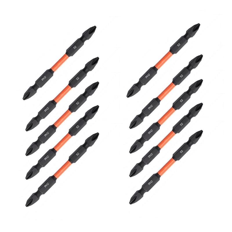 High Strength S2Steel Double Headed Crosses Screwdriver Bits for Versatile Use in Various Repair and Assembly Tasks