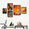 Voyage en Écosse Angleterre Peinture sur Toile Images Murales Vintage Affiches Kraft Autocollants Muraux Couchés Décoration de Maison Cadeau