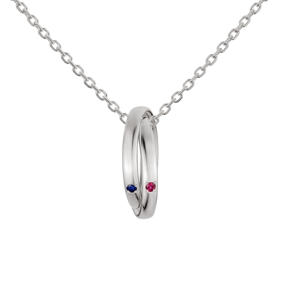 To the Sea Movie Goods Double Ring Necklace Silver Choose Your Character Unisex Popular Character Accessory Jewelry Gift Sato Ritsuka [U-Treasure]