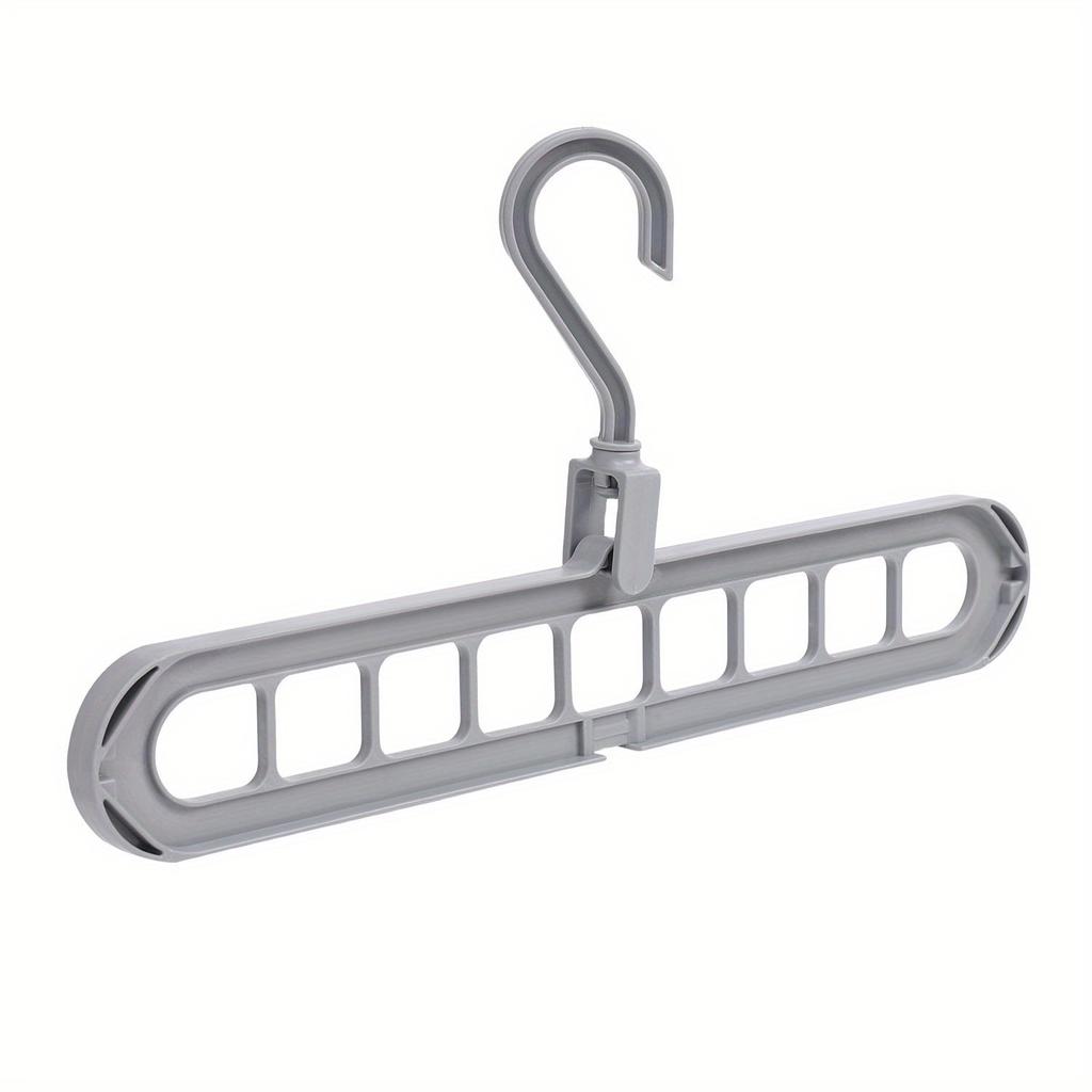 9-hole Hanger 360° Rotating Folding Hanger Space-saving Storage Rack Clothes and Pants Storage Durable Home Dormitory