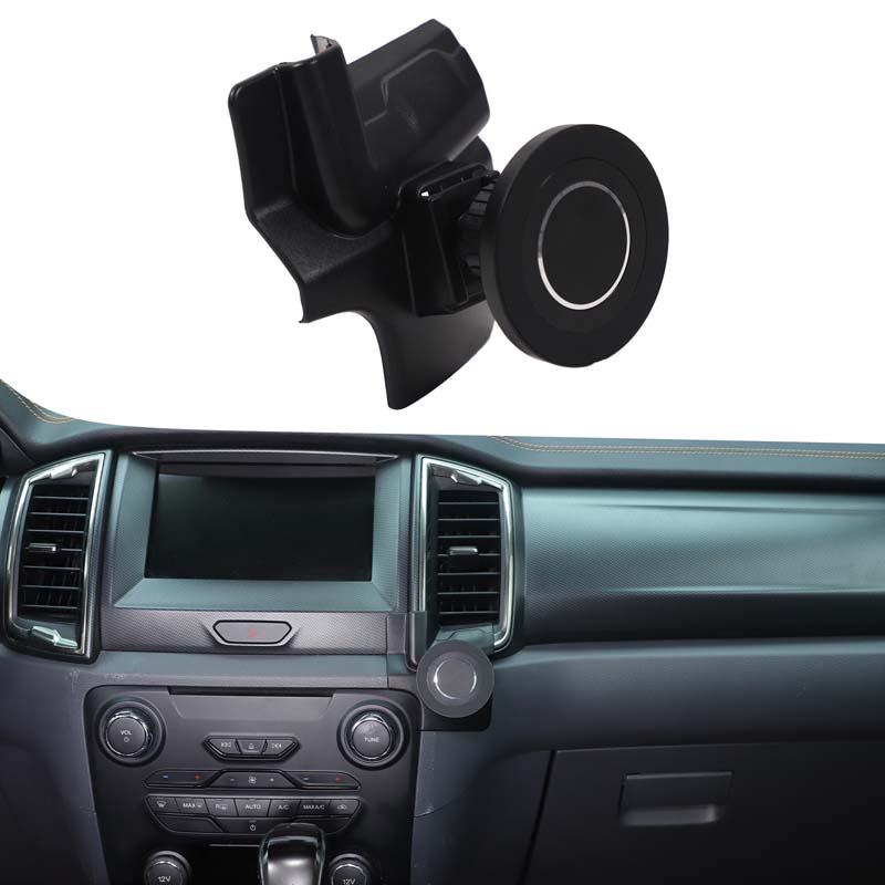 Car Central Control Mobile Phone Bracket GPS Navigation Bracket Seat For Ford Ranger Wildtrak 2015-2026 Car Interior Accessories