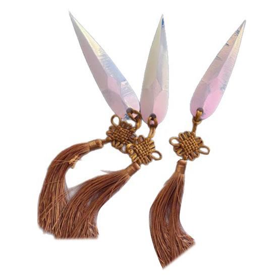 3Pcs Cosplay Dart Anime Role-playing Prop Dart with Tassels Girl Idol Troupe Cosplay Prop Gift for Anime Fans Costume Party Dress-up