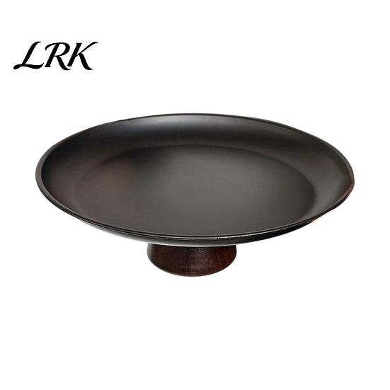Stylish Dessert Dish Stainless Steel Fruit Plate for Kitchen Counter, Modern Pedestal Serving Elegant Tray, Multi-use Platter Dining Table Home Decor