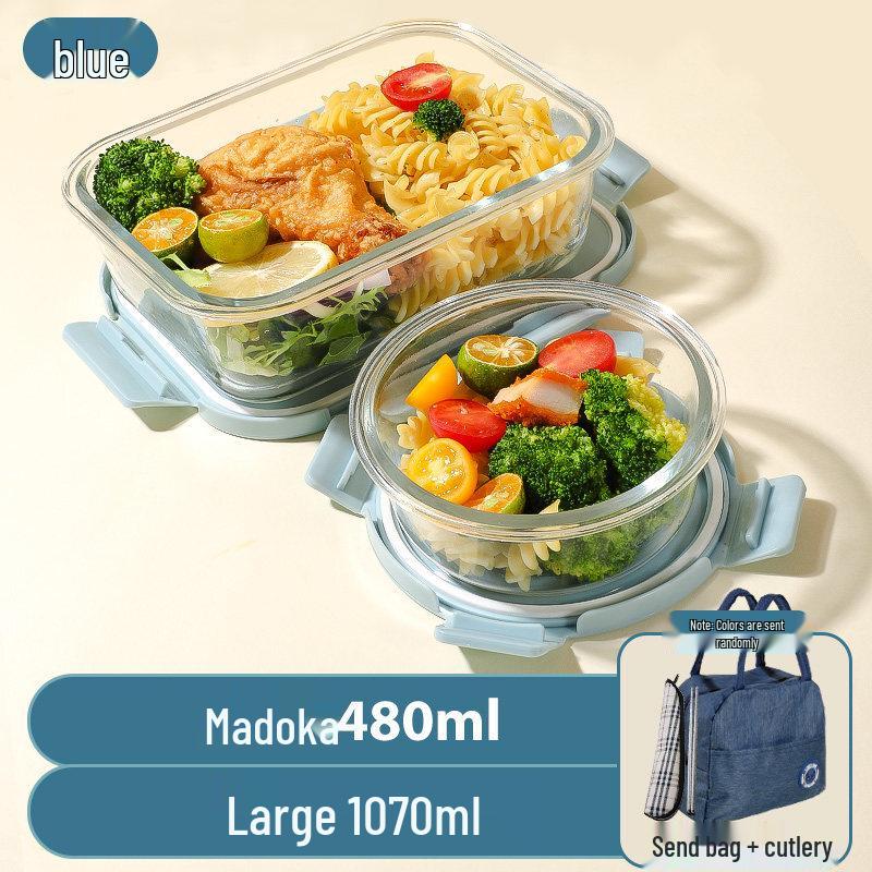 Ru Han Microwaveable Glass Lunch Box Set with Soup Bowl