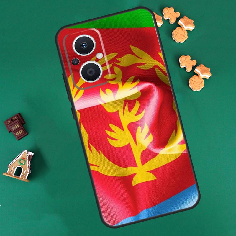 Eritrea Flag Case For OPPO Reno 14 13 12 11 F 10 Pro 8T 8 7 Lite Cover For OPPO Find X8 X6 X5 X9 Pro Coque