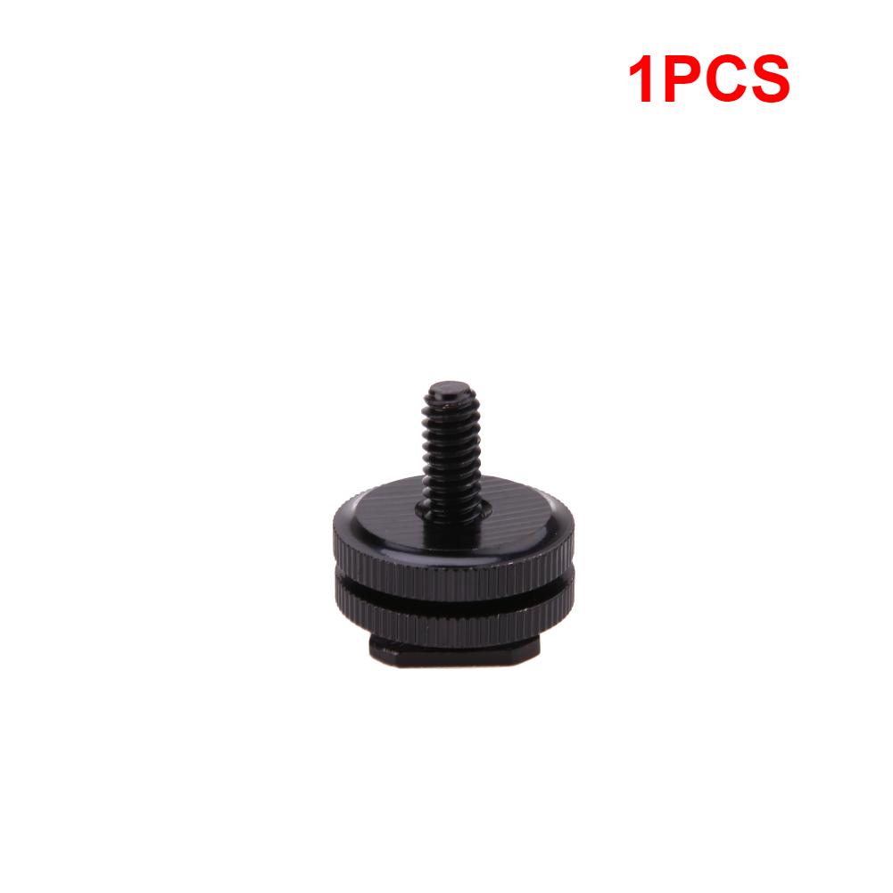 1/4 Inch Tripod Screw To Flash Hot Shoe Adapter Tripod Mount Screw Hot Cold Shoe Connector for Camera Studio Accessory