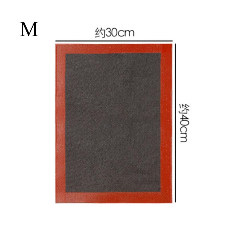 Wiederverwendbare Silikon-Backmatte Antihaft Hitzebeständig Runde und Rechteckige Gebäckmatten zum Kneten Ausrollen und Backen von Keksen