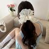 Adjustable Embroidery Lace Double Layered Headband Hair Headband Ribbon Movable Floral Headband M4A0