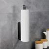 Under Cabinet Toilet Roll Storage Rack Stainless Steel Paper Towel Holder Rustproof Towel Hanger Storage Shelf