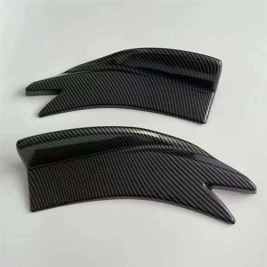 2ks Univerzální Vzhled Karbonových Vláken Auto Zadní Nárazník Spoiler Canards Ploutve Proti Nárazu Difuzor Lip Wrap Úhel Splitter Chránič Ochranné Sady