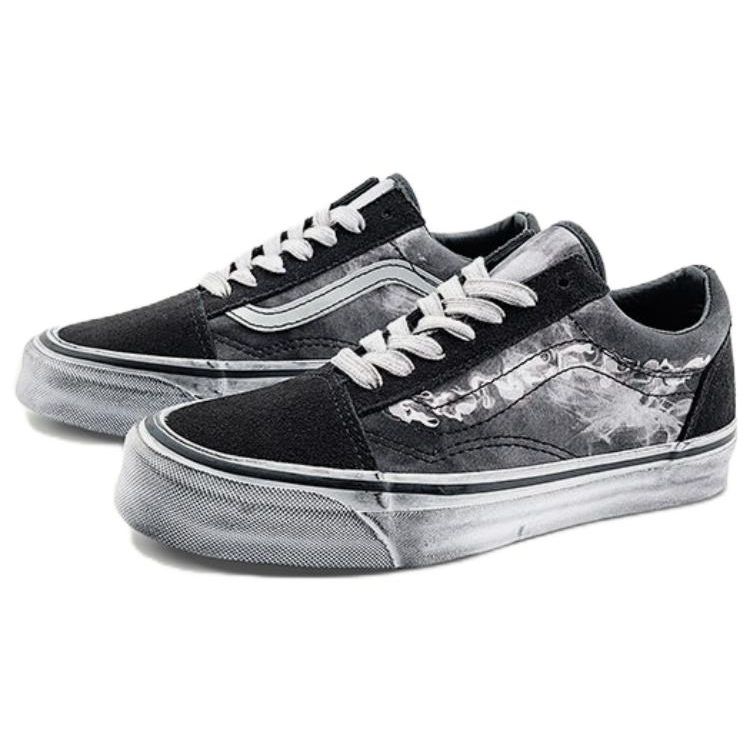 Vans Concepts X  Old Skool Series Comfortable Durable Low-Top Skate Shoes Unisex sneaker Black Gray VN0A4P3XY451