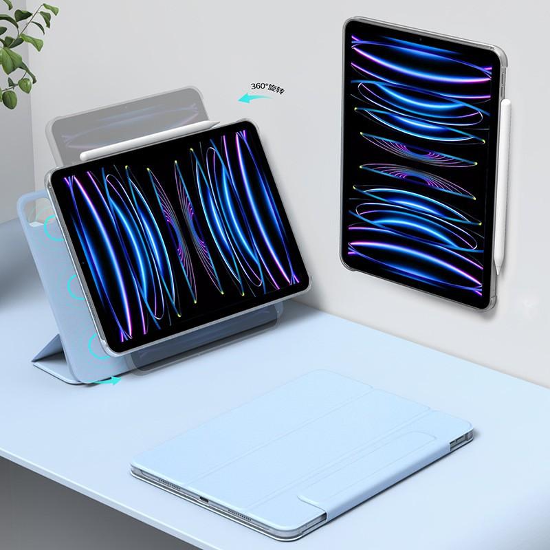 Magnetic IPad Case With Stand Pro 11 Air 5 10th Gen 10.9 Mini 6 8.3 Shockproof PC Cover In Multiple Colors