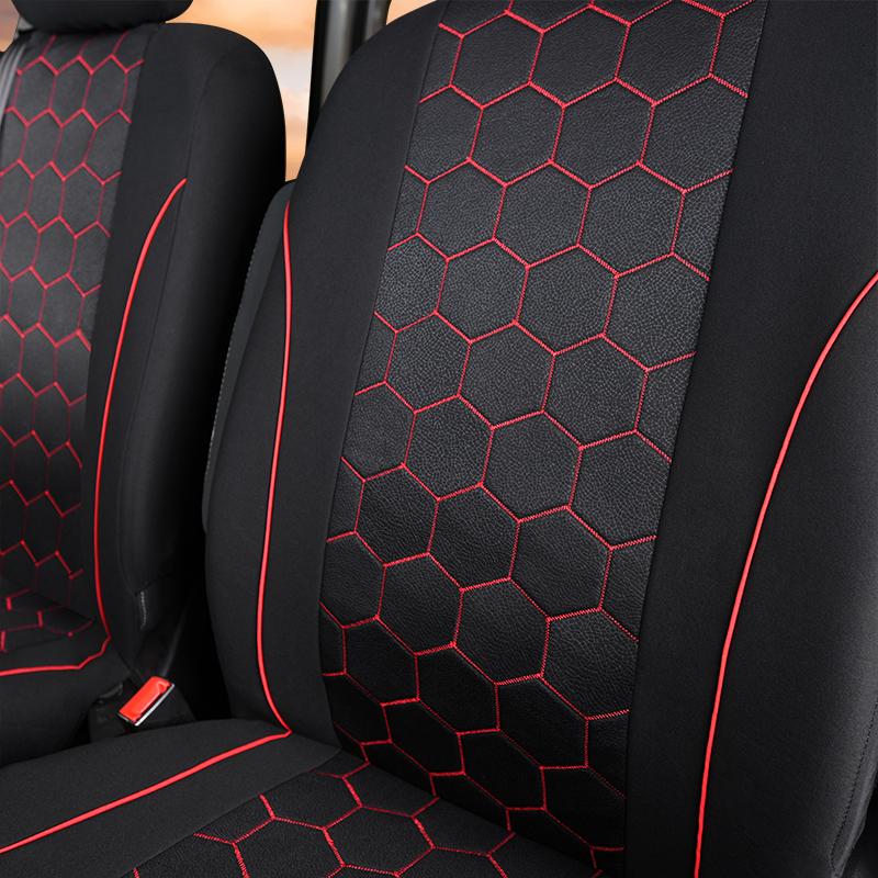 AUTOYOUTH Capa de Assento de Carro e Caminhão Universal 2+1 Capa de Assento de Fibra de Poliéster Durável Estilo Futebol Interior de Carro