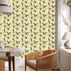 Cream and beige Parrots wallpaper for living room and bedroom 50x1000