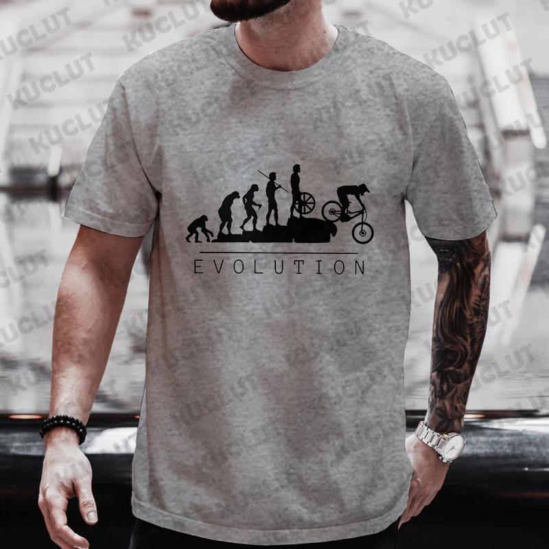 Men's Street Wear T-shirt Summer Fashion Tee Shirt Evolution Motorbiker Motorcycles Tops Casual Men Tshirts Oversized Streetwear