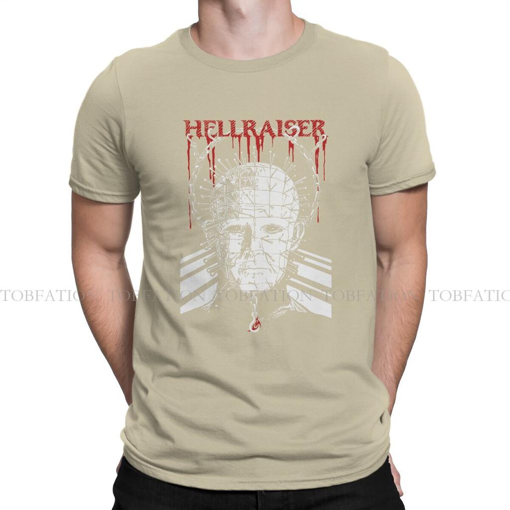 Pinhead Hip Hop TShirt Hellraiser Horror Movie Leisure T Shirt 100 Cotton Stuff For Men Women