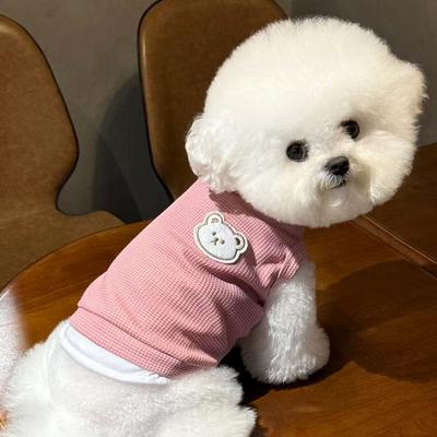 Colete de roupa para animais de estimação de outono Teddy Bichon Pomerânia gatinho Yorkshire cão pequeno roupa para cães de primavera e outono