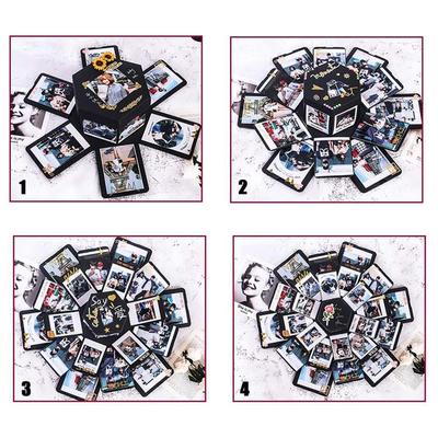 NEUE Fotoalbum Box DIY Sammelalbum Schöne Überraschung Explosion Paar Speicher Liebe Jahrestag Tag S3Y4