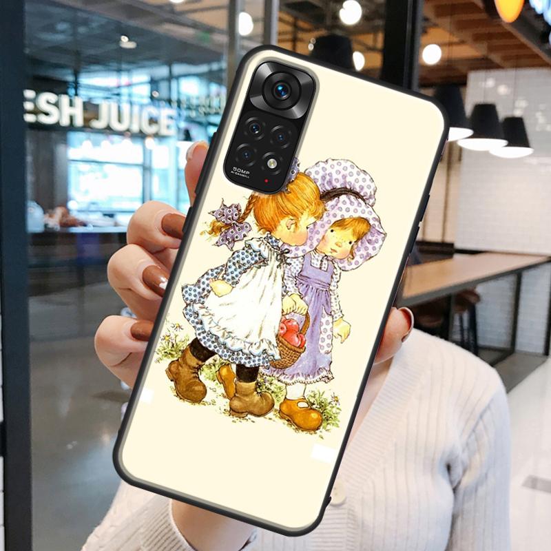 Sarah Kay pattern Case For Xiaomi Redmi Note 12 8 9 10 11 Pro Note 12S 11S 10S 9S Redmi 10C 10A 9C 12C Cover