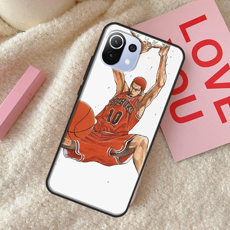 Anime Slam Dunk Back Case For POCO X4 Pro F1 F2 F3 X3 GT M3 M4 X3 Pro Cover For Xiaomi 11T 12 Pro 11 Lite