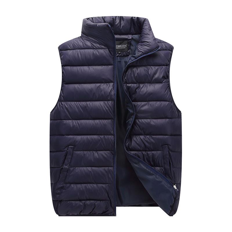 Unisex Slim Fit Hooded Down Cotton Vest - Autumn/Winter Style, Plus Size, Korean Design, Sleeveless Jacket for Men and Women