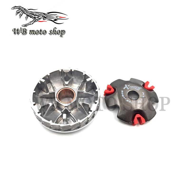 Racing Variator Scooter Variator Kit with Roller Weights Drive Pulley for GY6 50 80 139QMB/QMA DIO AF18 AF28 AF34 AF35 ZX Moped