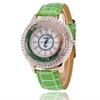 Fashion Ladies Rhinestone Quartz Watches Leather Strap Quicksand Crystal Casual Wrist Watch