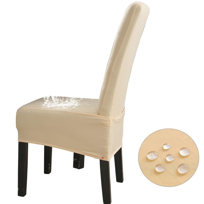 Waterproof High Back(60-75cm), XL Size Solid Chair Covers Stretch for Dining Room Wedding Party Home Decor Case Chair Protector