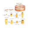 Pressure Gauge Tubing Kit 72'' High Performance High Temperature Ductility Heat Resisting Accessories for Professional Repair