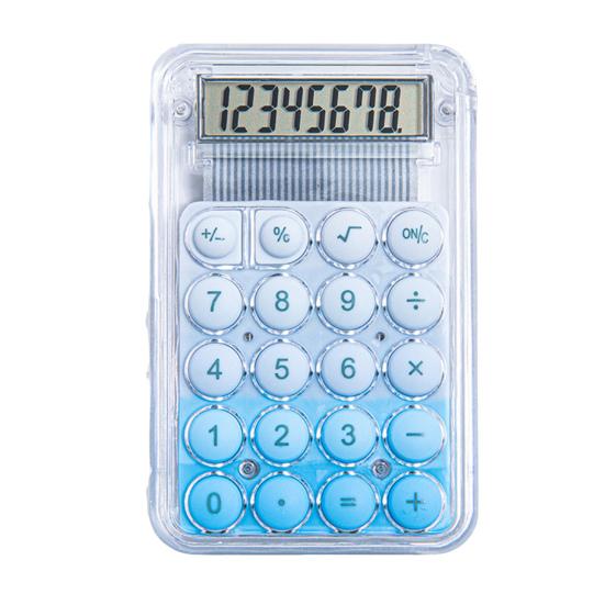 Mini Calculator 8 Digit Display Pocket Size Basic Calculator Battery Powered Electronic Calculator for School Office Home Supplies