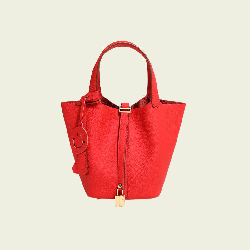 

Сумка-ведро из телячьей кожи для женщин 18*13*18 cm