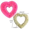 Large Rose Heart Wreath Silicone Food Good Mold Big Heart Shaped Rose Silicone Mold Cake Decorating Tools Soap Cake Mould