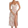 Women's clothing summer European and American style explosive products new small floral split suspender dress