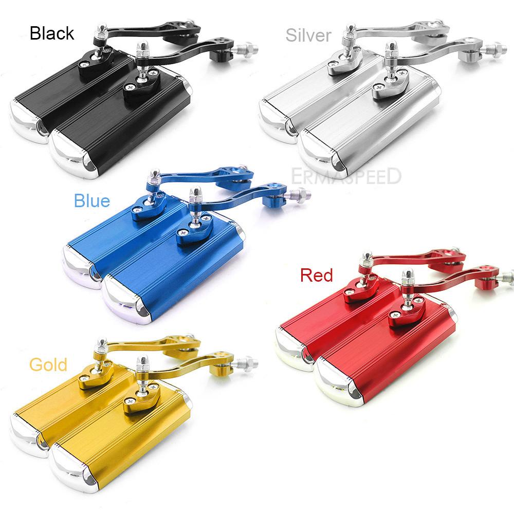Universal Aluminium Motorrad Rückspiegel 8MM 10MM Lenker Spiegel Drehbare Motorrad Roller Rückansicht Seiten