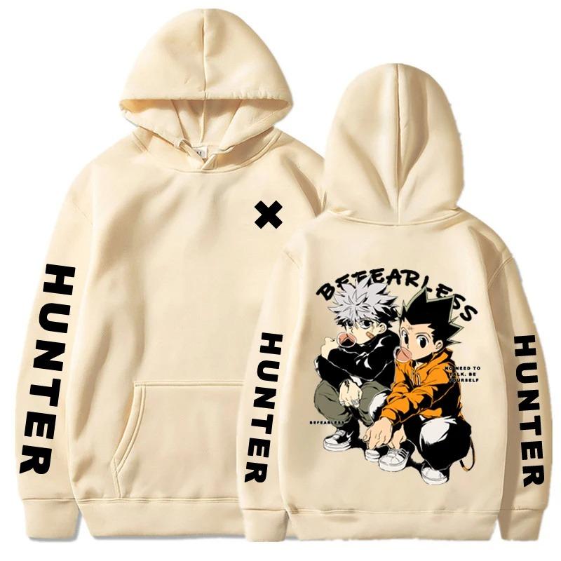 Japonské Anime Hunter X Hunter Grafický Potisk Mikiny s Kapucí Killua Zoldyck Gon Harajuku Unisex Pulovr Nadměrná Velikost Streetwear Mikina s Kapucí
