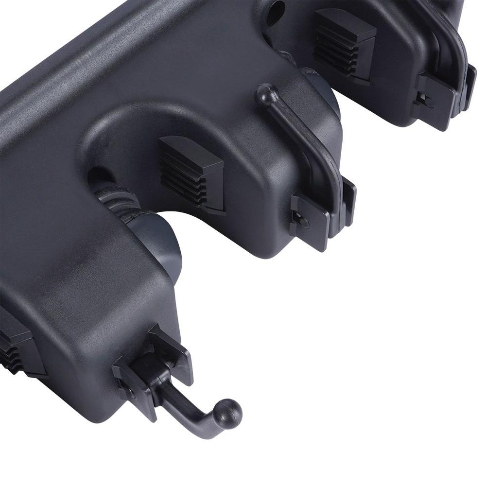 Wall Hanger Mop Broom Tool Holder Black Serial Clamp