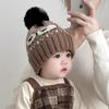 Cozy Knit Baby Hat & Scarf Set - Warm Wool, Windproof, Ear Protection for Autumn/Winter.