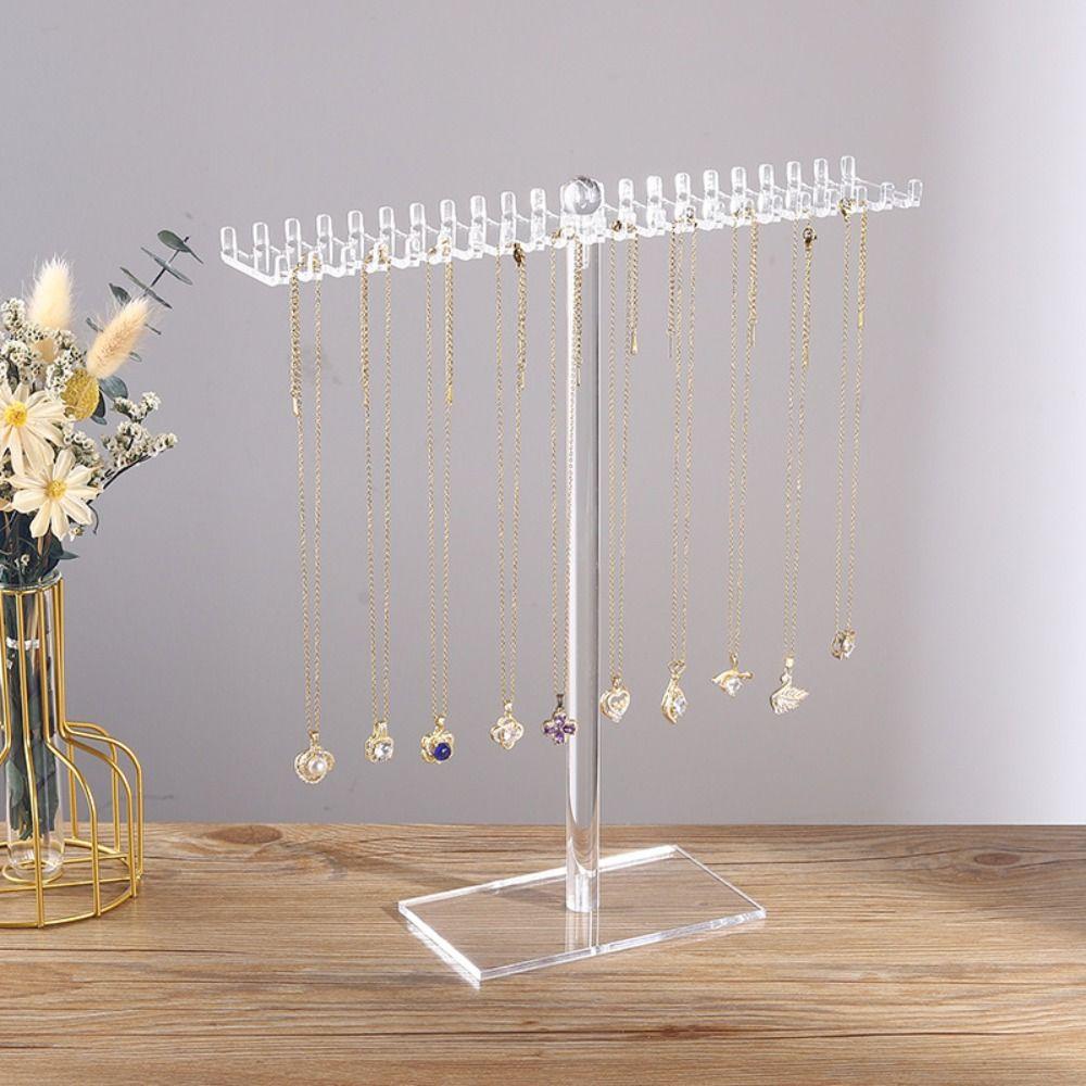 With Base Necklace Holder Acrylic Jewelry Display Stand Storage Rack  Bracelet