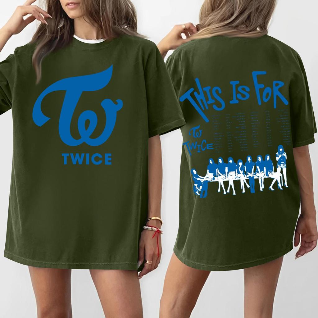 Damen Rundhals Bedrucktes Kurzarm T-Shirt Top