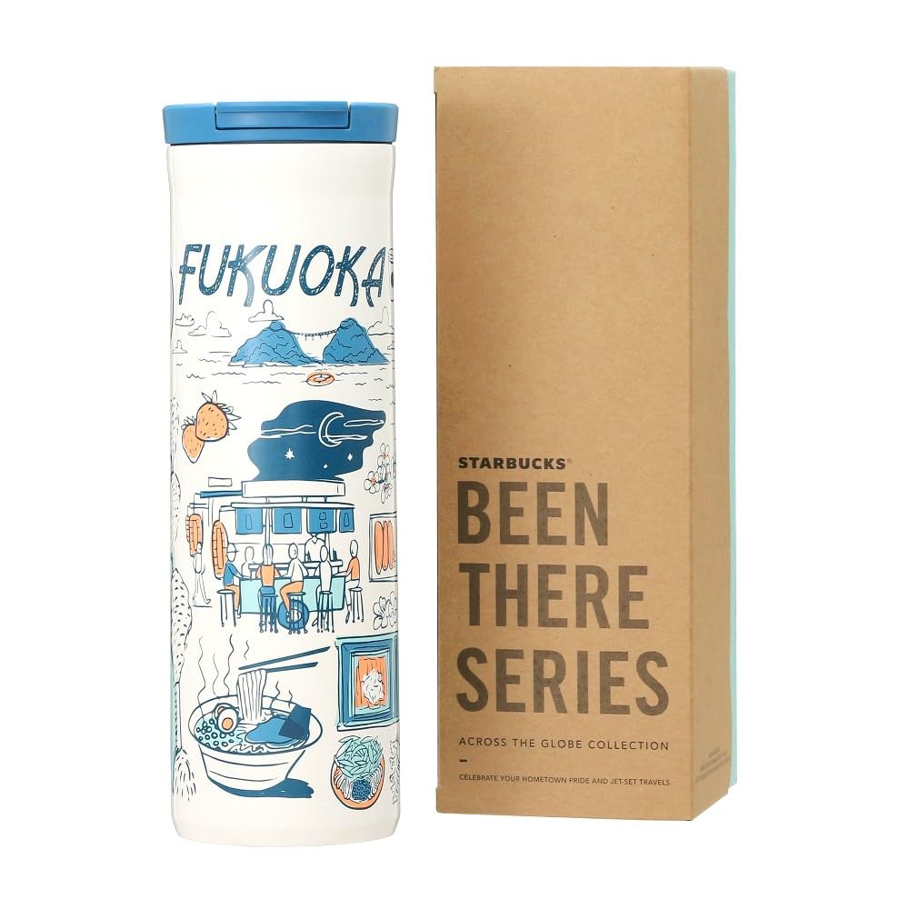 Starbucks 2021 Fukuoka Been There Series Stainless Steel Bottle, FUKUOKA, 473ml