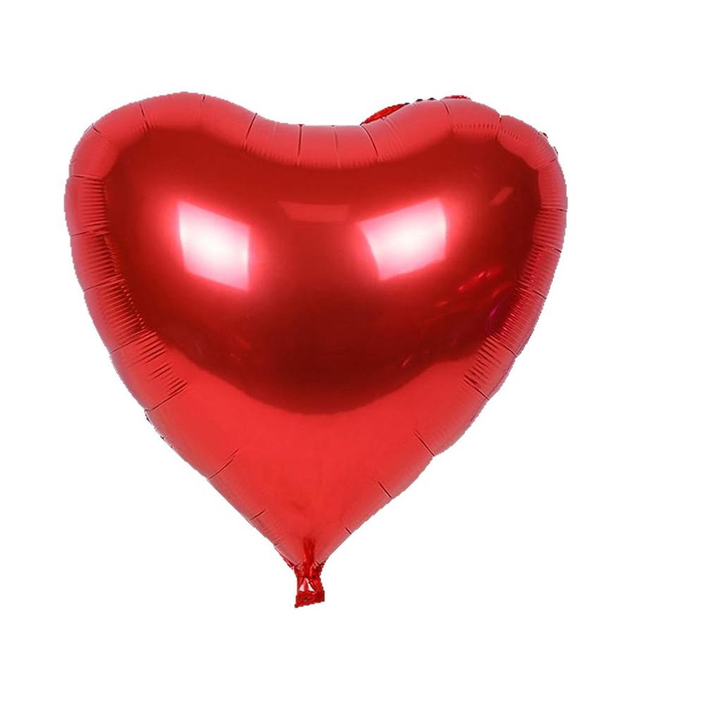 10 pièces 32 pouces Super Grands Ballons Amour Saint-Valentin Cœur Rouge en Forme de Ballon en Film d'Aluminium Accessoires de Photographie Mariage Fête Décor